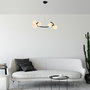 Opviq Luminar - 14145 Lámpara de Araña Negra Ajustable